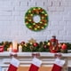 thumbnail image 1 of 11.8inch Christmas Wreath Decoration Simulation Flower Wreath Showcase Door Hanging Christmas Scene Decoration Props, 1 of 6