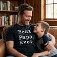 thumbnail image 4 of Mens Best Papa Ever T Shirt Funny Gift for Dad or Grandpa Fathers Day Tee Graphic Tees, 4 of 8