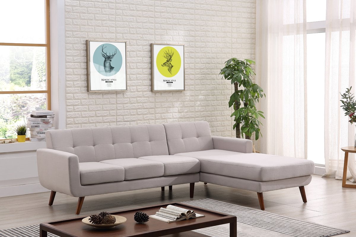 Barnet Mid Century Sectional Right Hand Facing