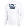 thumbnail image 2 of Men's Starter White Buffalo Bills Team Mesh Print Graphic Pullover Sweatshirt, 2 of 3