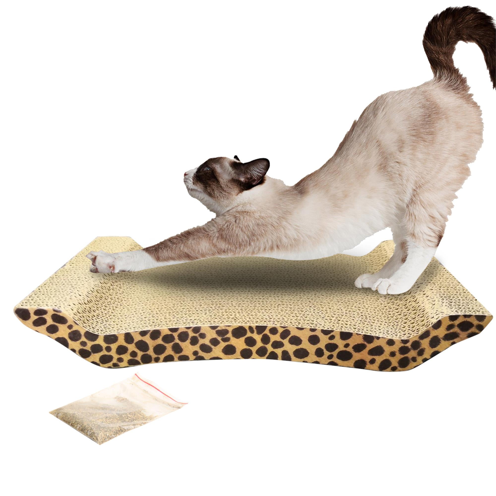 Zimtown Cat Scratcher Cardboard Recyclable Corrugated Scratching Pad Bed - Walmart.com - Walmart.com