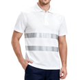 thumbnail image 2 of Urbanix Mens Safety Shirts Reflective Quick Dry Neon Short Sleeve T-Shirts Breathable Cool Fluorescent Tees for Traffic Command White 4XL, 2 of 7