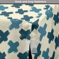 thumbnail image 4 of Geometric Dog Crate Cover, Continuous Art Pattern of Brushed Diagonal X Shapes Repetitive Design, Easy to Use Pet Kennel Cover Small Dogs Puppies Kittens, 7 Sizes, Cream and Dark Teal, by Ambesonne, 4 of 6