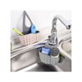 thumbnail image 4 of 1pc Sink Sponge Holder Drain Basket Adjustable Button Type Sink Hanging Bag Kitchen Storage Organizer Rack For Kitchen Sink, Bath Faucet Storage Baske, 4 of 4