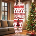 thumbnail image 2 of AINIYS Womens Christmas Pajamas Sets 2 Piece V Neck Loungewear Sets Comfy Long Sleeve Matching Pants Xmas Outfits with Pocket Red L, 2 of 7