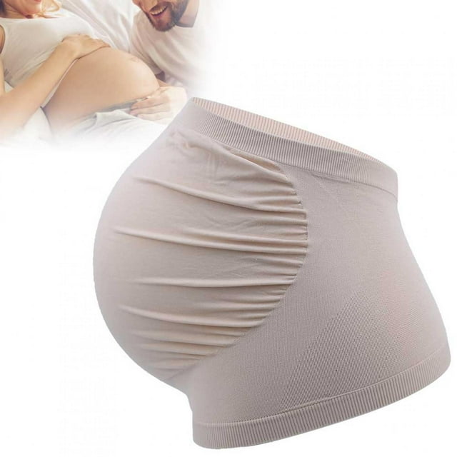 Cinturón de Maternidad Transpirable abdominal Cinturón de Soporte para Emarazo Suave Maternidad Vientre Brace Nylon Color de Piel para Mujeres Emarazadas