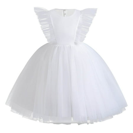 

Oalirro Girl Ruffle Dress Flower Girls Dress Princess