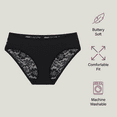 thumbnail image 3 of BLAKE & CO. Women's Micro and Lace Hipster Underwear, 6-Pack, Sizes S-2X, 3 of 5