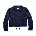 thumbnail image 2 of Women's Champion Heritage Coaches Jacket, Script Logo Athletic Navy L, 2 of 3