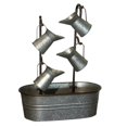 thumbnail image 1 of VIP Home & Garden IH1160 Metal Watering Can Fountain, Galvanized Color, 1 of 1