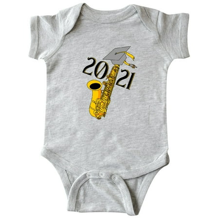 

Inktastic Saxophone 2021 Graduation Gift Baby Boy or Baby Girl Bodysuit