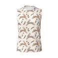 thumbnail image 6 of Lsque Retro Rabbit Print Men's Cotton Blend Sleeveless Muscle Shirts (S-3XL)- Moisture Wicking, Odor Protection, UPF 30+,XX-Large, 6 of 8