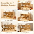 thumbnail image 6 of Robud Wooden Toy Storage Organizer, 5-Compartment Montessori Shelf with Anti-tip Kit, Wooden Storage Cabinet for Kids Room, Bedroom, Playroom, Nursery, Preschool, 44.9" x 23.6" x 11.8", 6 of 8