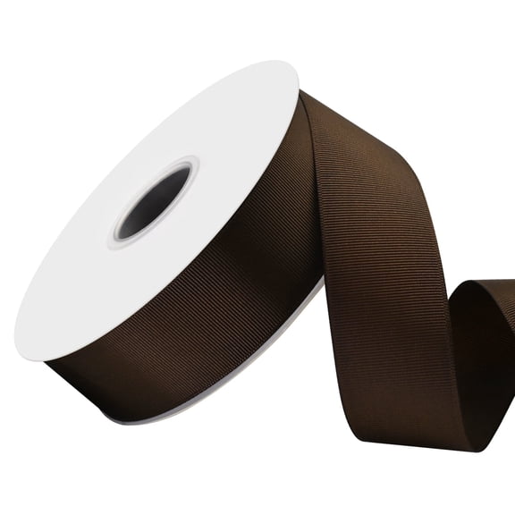 1-1/2 inch Brown Grosgrain Ribbon 50 Yards for Gift Wrapping Weddings DIY Floral Decor Sewing & More