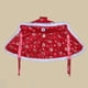 thumbnail image 3 of Disfraz navideño Capa para mascotas con gorro y estampado de estrellas Suave, 3 of 8