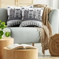 thumbnail image 5 of Amsterdam Throw Pillow Cushion Cover Pack of 2, Geometric and Interpretation of City View, Zippered Double-Side Digital Print, 4 Sizes, Taupe Grey Eggshell, by Ambesonne, 5 of 5