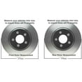 thumbnail image 3 of Detroit Axle - Brake Kit for Chevy GMC Silverado Sierra 2500 3500 2500HD 3500HD Avalanche Suburban Yukon XL 2500, Drilled Brake Rotors Brake Pads Replacement: 12.8" inch Front 12.99" inch Rear, 3 of 10