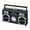 Black, variant on Studebaker SB2145B 80s Retro Street Bluetooth Boom Box with FM Radio & CD Player (Black)