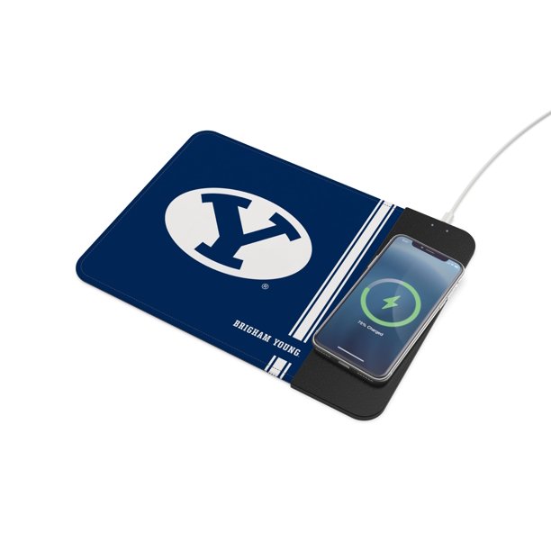 Soar Ncaa Alfombrilla De Ratón De Carga Inalámbrica Byu Cougars