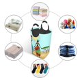 thumbnail image 5 of KLL African Women In Mountain Landscape Laundry Hamper,Large Canvas Fabric Lightweight Storage Basket Toy Organizer Dirty Clothes Collapsible Waterproof, 5 of 6