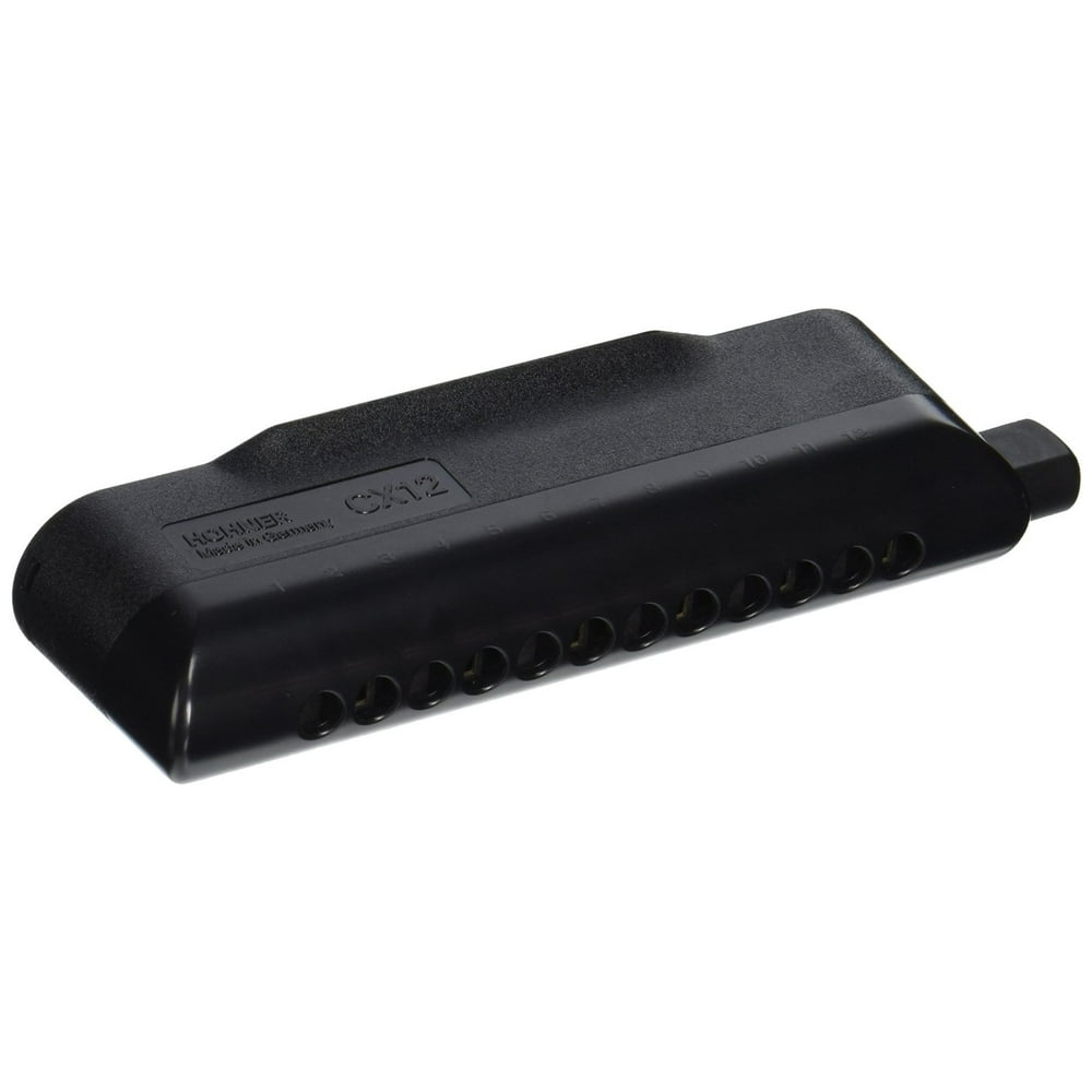 Hohner Cx12 Black Chromatic Harmonica Key of Tenor C