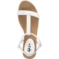thumbnail image 3 of Style & Co. Womens Mulan Faux Leather T-Strap Wedge Sandals, 3 of 3
