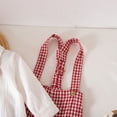 thumbnail image 5 of Gubotare Baby Boy Gentleman Wedding Outfit Dress Romper Suspender Pants Boy Button Bowtie Romper+Suspender Pant Formal Outfit(Red, 0-3 Months), 5 of 9