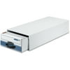 Bankers Box, FEL00306, Stor/Drawer Steel Plus Card Storage Drawer, 1 Each, White,Blue