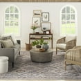 thumbnail image 3 of Nourison Home Machine Washable Boho Transitional Ivory/Latte 9'2" x 12' Area Rug, (9' x 12'), 3 of 11