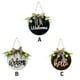 thumbnail image 5 of Moyic Guirnalda de bienvenida para puerta, adorno colgante, colgante de madera, señal de decoración de puerta de Hola, guirnalda Kits de decoración para fiestas blanco, 5 of 6