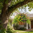 thumbnail image 6 of Lunxisen 4 Pcs Artificial Violet Hanging Basket Home Decor Indoor Outdoor Garden Patio Plant Display, 6 of 6
