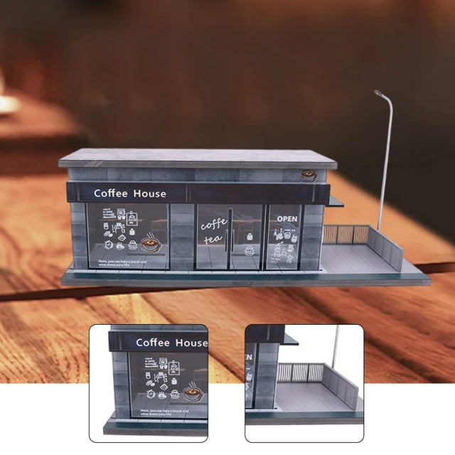 Vitrina para maquetas de coches a escala 1/64, caja de almacenamiento para coches de juguete, diorama, decoración de accesorios fotográficos, adorno, Estilo A