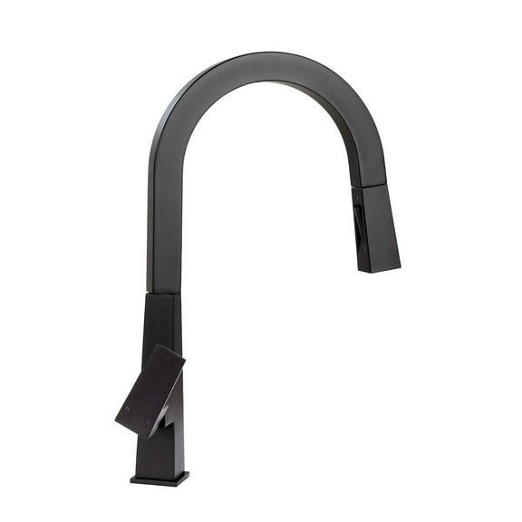 Lippert 2021090602 Pull-Down Faucet, Matte Black
