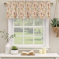 thumbnail image 2 of Fall Orange Leaves Curtain Valances for Windows, Kitchen Valance Window Treatments Panel 2 Pack, Vintage Autumn Botanical Rustic Rod Pocket Short Curtains for Bathroom Bedroom 54 x 18 Inch, 2 of 8