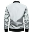 thumbnail image 5 of ZQUUVOU Men's Jacket Solid Color Long Sleeve Hoodless Casual Coat (White,2XL), 5 of 5