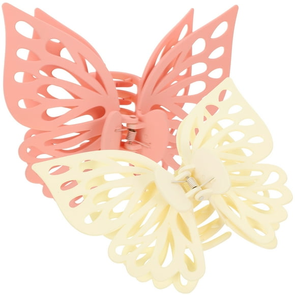 2pcs Hair Clips Butterflies Hair Claw Clips Large Hair Barrettes Women Hair Accessories