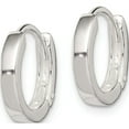 thumbnail image 2 of Sterling Silver Round Hinged Hoop Earrings (13 X 12) Made In India qe3280, 2 of 5