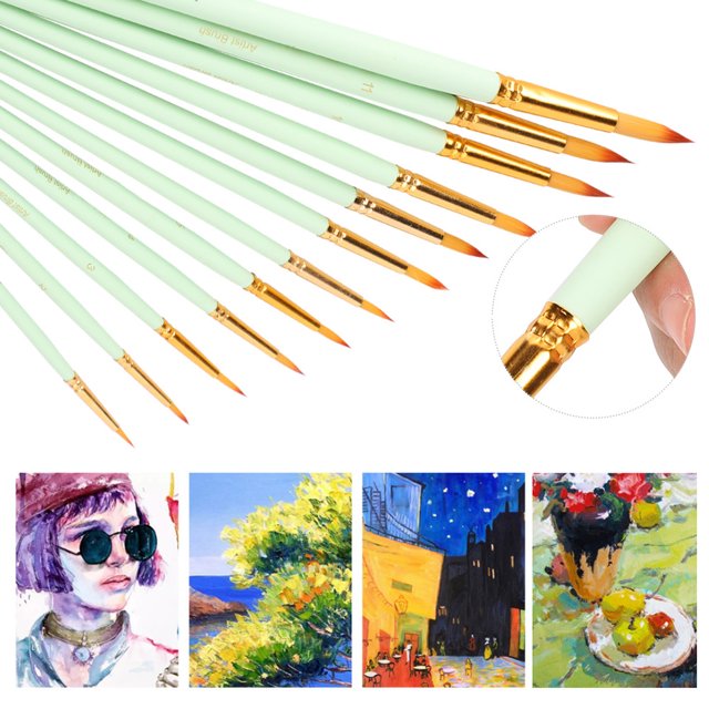Textura suave agarre cómodo Pinceles para artistas cabello de nailon seleccionado brillante Pinceles para acuarela estudiantes de oficina para niños aficionados en casa para la ANGGREK Otros