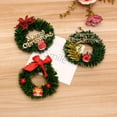 thumbnail image 3 of Mini Christmas Wreaths Dollhouse Miniature Christmas Tree Decoration Garland Wreath Mini 3.15 Inch Craft Wreaths Winter Snow Ornaments for Decorating and Model Making, 3 of 8