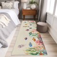 thumbnail image 4 of Seahorse Coastal 2'x6' Runner Rugs for Hallway Kitchen Bedside Non Slip, Nautical Ocean Summer Beach Coral Rustic Entryway Rug Runners with Rubber Backing, Long Carpet Runner for Laundry Room, 4 of 8