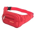 thumbnail image 3 of Riñonera con cremallera Yuyangstore bolso de hombro para pesca entrenamiento al aire libre rojo, 3 of 8