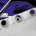 thumbnail image 4 of jejeloiu Rugby Ball Games Black Out Curtains,Purple Football Helmet Curtains Pack of 2 (42x63 Each) For Sport Gamer, 4 of 6