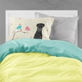 thumbnail image 2 of Carolines Treasures BB2504PILLOWCASE Christmas Presents between Friends Schnauzer - Black Fabric Standard Pillowcase, 2 of 2