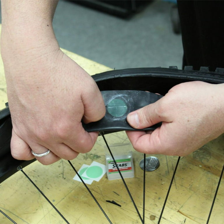 Patching a bike tire tube hot sale