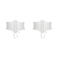 thumbnail image 2 of braveheart Meticulously Crafted Thin Waist Closure For Flawless Look Preferred Is Soft And Breathable white 73cm 2Set, 2 of 6