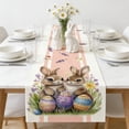thumbnail image 4 of Easter Table Runner And Tablecloth Set, 70.8 x 13 Inch Polyester Fabric Bohemian Openwork Design for Dining Room Living Room Holiday Decor Indoor Outdoor Use, 4 of 6