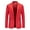 Red, variant on Men's Casual Lightweight Blazer Sport Coat One Button Business Suit Jacket Red XXL