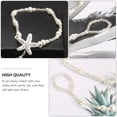 thumbnail image 2 of MasteelfCA 2Pcs Fashionable Ankle Chains Decorative Anklet Elastic Bride Foot Chain Jewelry, 2 of 7