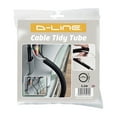 DLine Black PreSplit Cable Management Tube, 1.26in Diameter, 43in