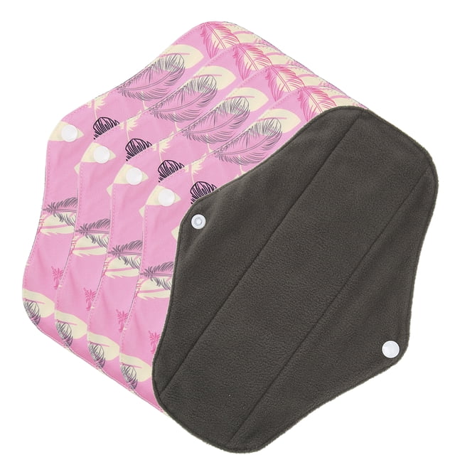 Serviette Hygiénique Réutilisable, 5 Pcs Serviettes Menstruelles Lavables Serviettes Menstruelles Lavables Serviette Hygiénique Réutilisable Valeur Exceptionnelle